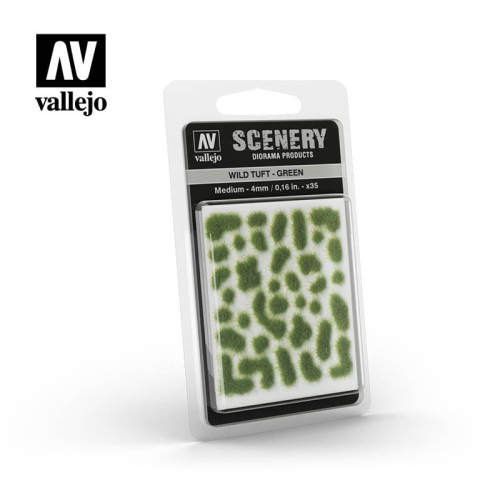 Vallejo Scenery Wild Tuft - Green 4mm