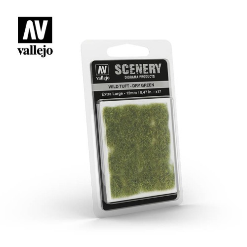 Vallejo Scenery Wild Tuft - Dry Green 12mm