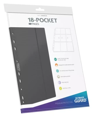 Ultimate Guard Strony do segregatora 18-Pocket Grey (10 stron)
