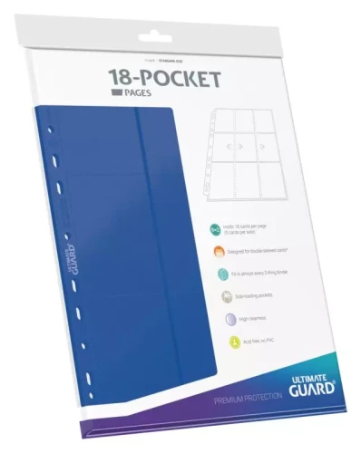 Ultimate Guard Strony do segregatora 18-Pocket Blue (10 stron)