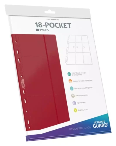 Ultimate Guard Strony do segregatora 18-Pocket Red (10 stron)