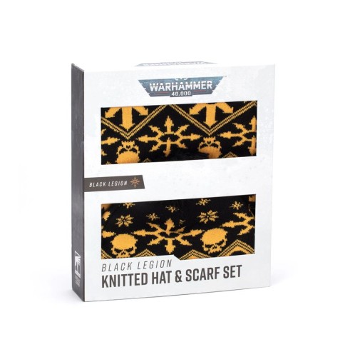 Black Legion Knitted Hat and Scarf Set