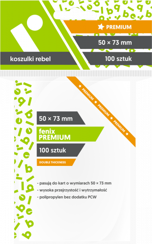 Koszulki Rebel 50x73 mm "Fenix Premium" 100