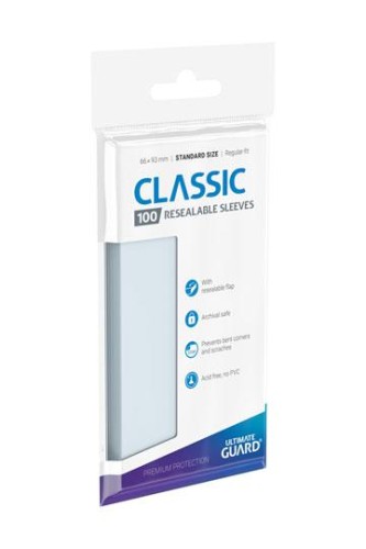 Ultimate Guard Classic Sleeves Standard Size (100) - Resealable