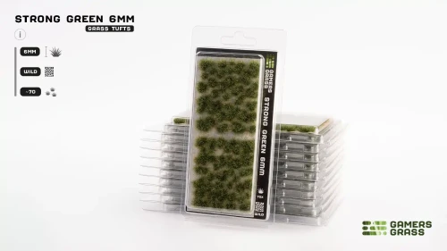 Grass tufts - 6 mm - Strong Green (Wild)