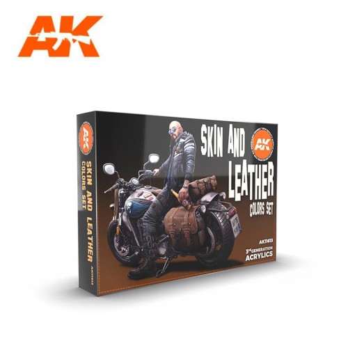AK Interactive: SKIN AND LEATHER COLORS SET