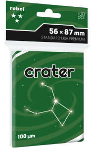 Koszulki Rebel 56x87 mm Crater Premium