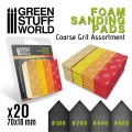 GSW Foam Sanding Pads - Coarse Grit Assortment 