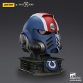 Space Marine 2 Ultramarines Lieutenant Titus helmet with Display Stand
