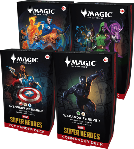MtG Marvel Super Heroes - Commander Deck Display (4) 
