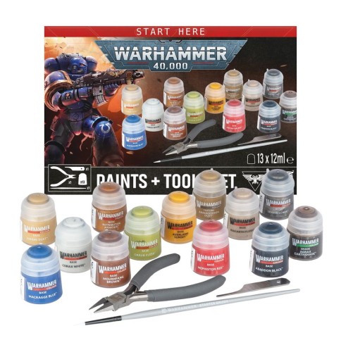 Warhammer 40000: Paint + Tools set