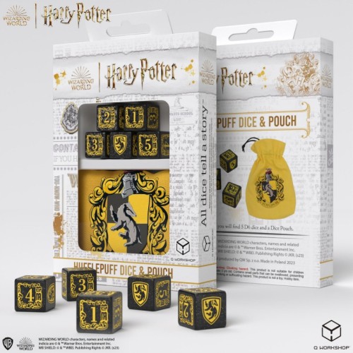 QW: Kości Harry Potter Hufflepuff + Woreczek