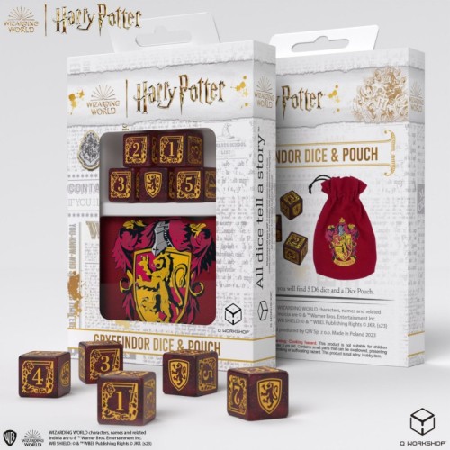 QW: Kości Harry Potter Gryffindor + Woreczek