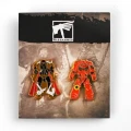 Warhammer 40k Przypinki Blood Angel & Chaos Warrior