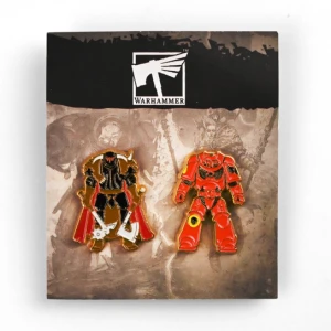 Warhammer 40k Przypinki Blood Angel & Chaos Warrior