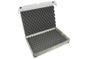 Pudełko z pianka falistą na modele na podstawkach 32mm