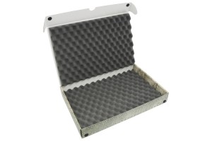 Pudełko z pianka falistą na modele na podstawkach 20/25mm