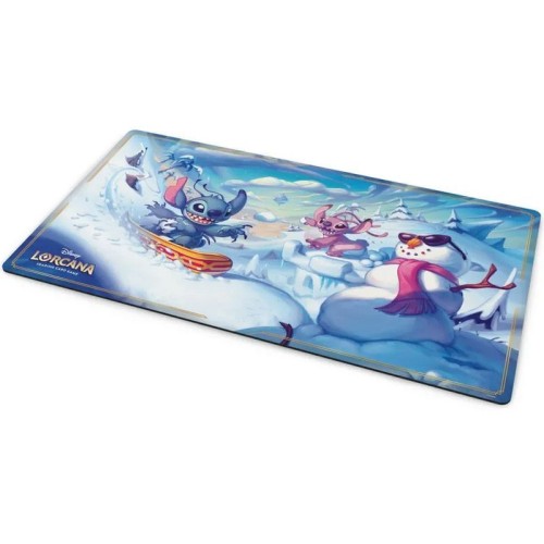 Disney Lorcana Hyperia City Mata Stitch and Angel in Winterspell