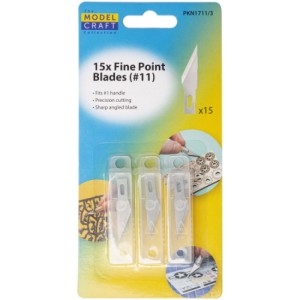 Model Craft #11 Classic Fine Point Blades (5)
