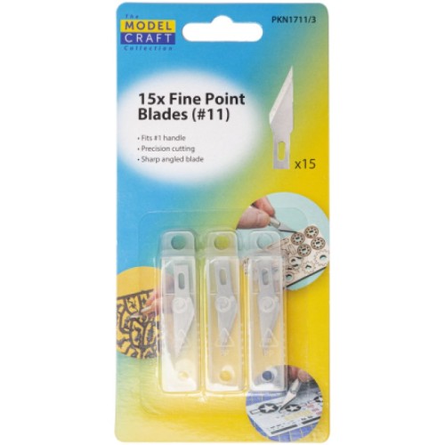 Model Craft #11 Classic Fine Point Blades (5)