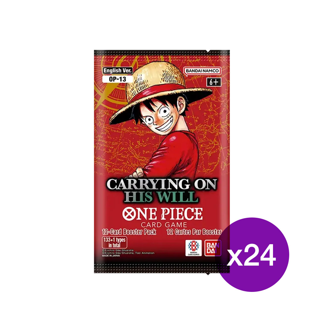 Carrying On His Will Booster Box One Piece TCG 'Carrying On His Will' Booster  Box (OP-13) + FREE Treasure Dash Pack One Piece Tcg Booster Box